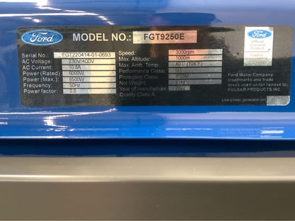 6,500W power generator / emergency power Ford FGT9250E