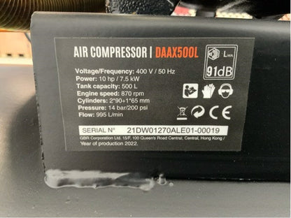 Luftkompressor 500L Daewoo DAAX500L