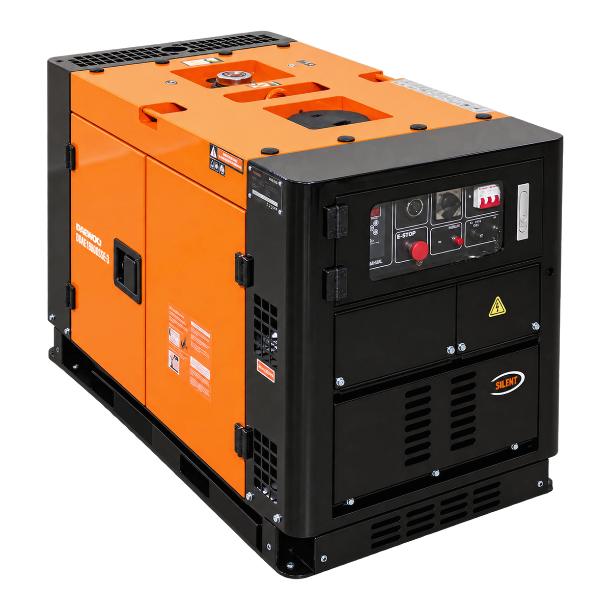 Daewoo DDAE18000SSE-3 Diesel-Stromerzeuger 17,5 kVA – Dreiviertelansicht | Tobasa