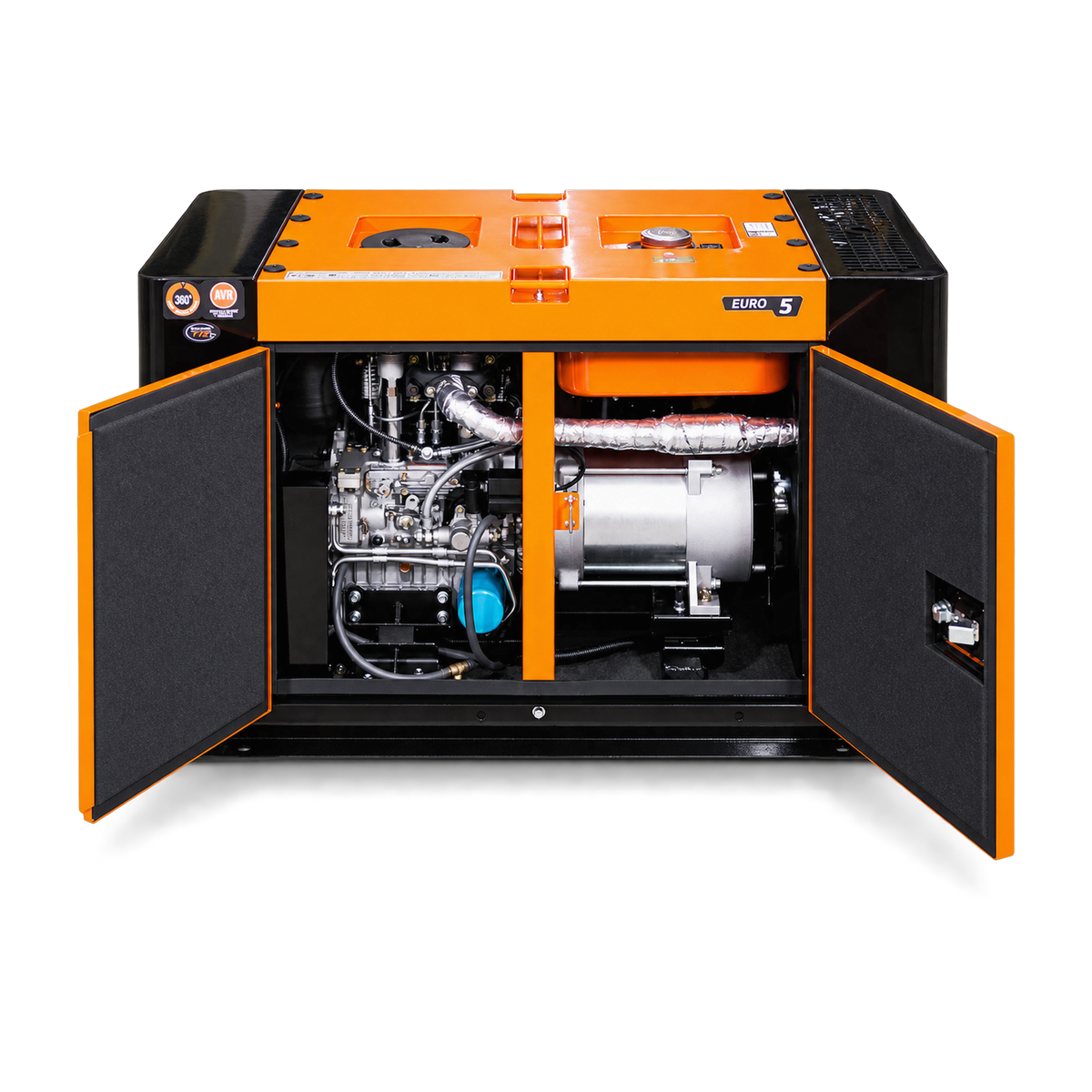 Daewoo DDAE18000SSE-3 – Generatorseite geöffnet | Tobasa