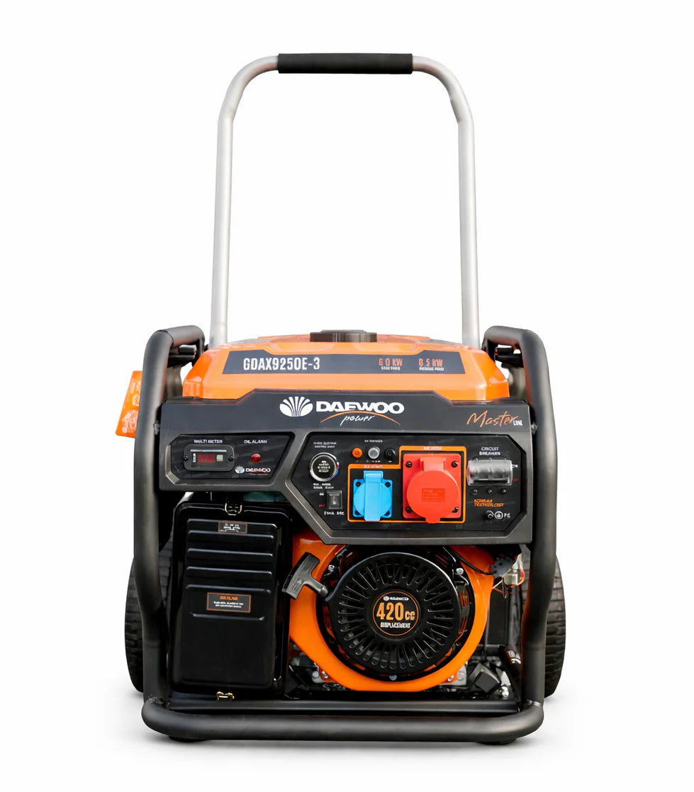 GDAX9250E-3 Daewoo power generator 6.5 kW - 230/400 V petrol generator with electric start & AVR 