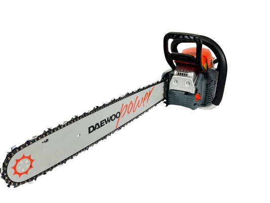 Robuste und leistungsstarke Kettensäge Daewoo DCS6524 Benzin – Blattlänge 60 cm