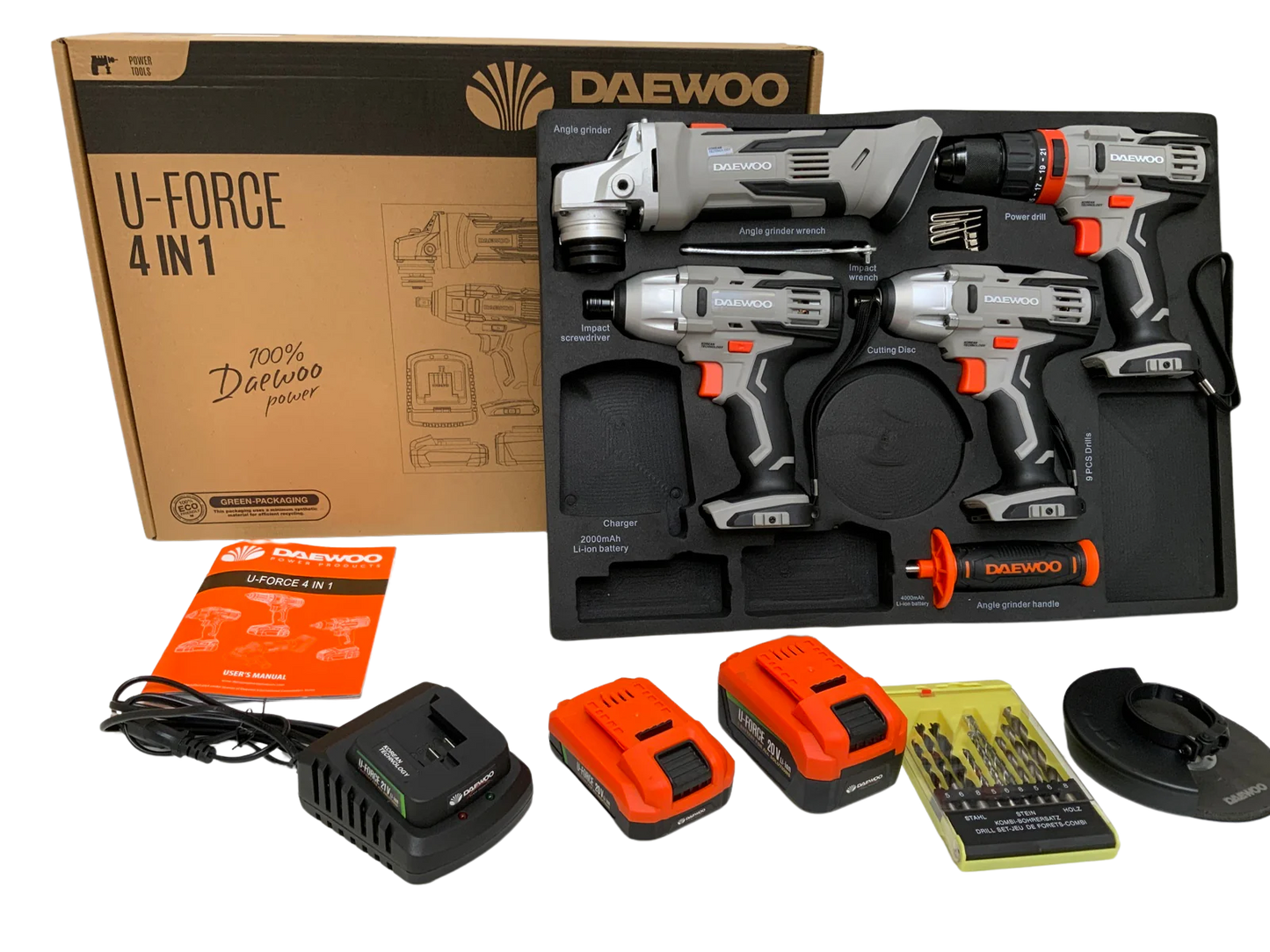 Daewoo Power Tool Set 4 in 1 – Cordless tool set for professional demands