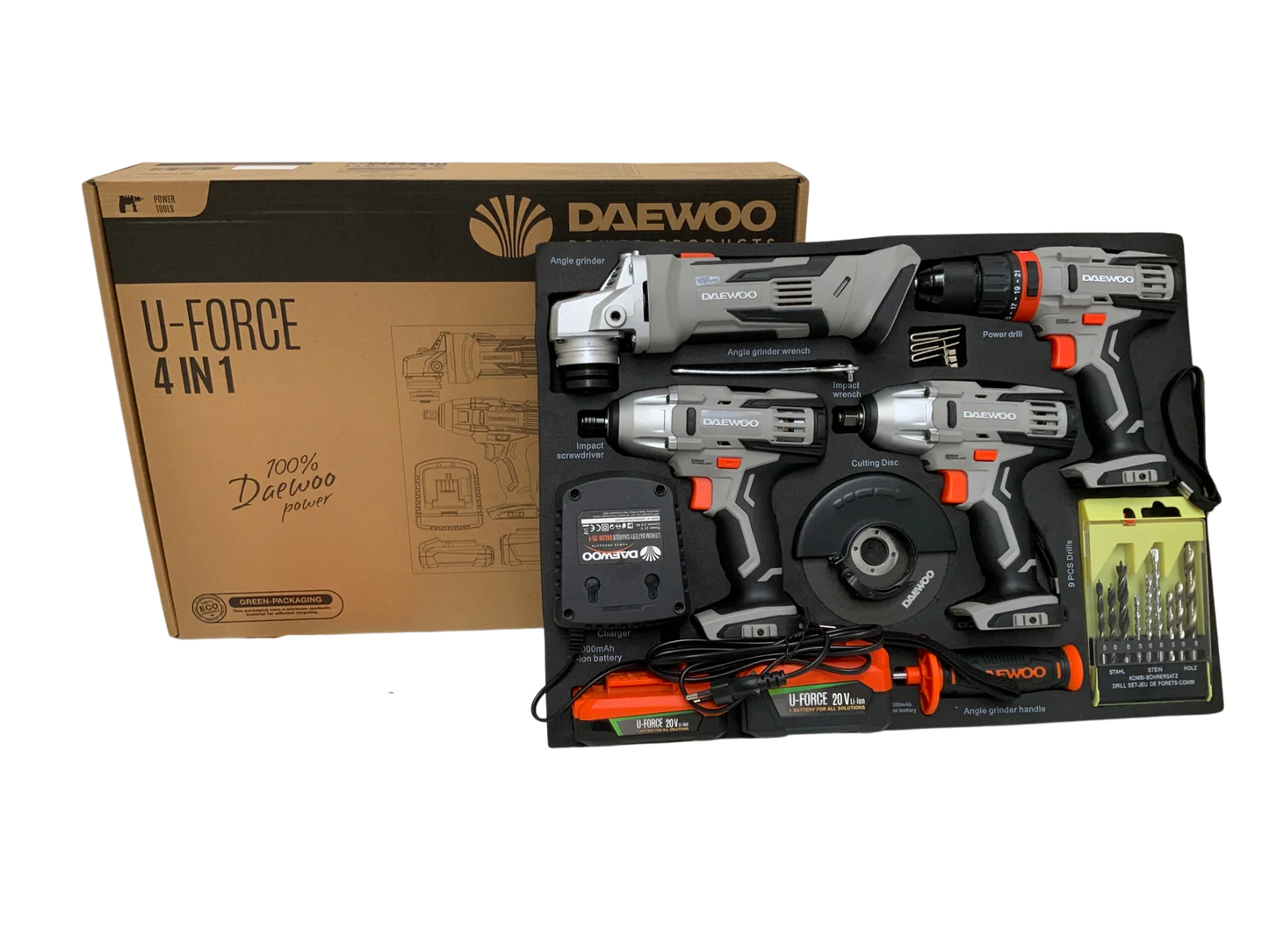 Daewoo Power Tool Set 4 in 1 – Cordless tool set for professional demands