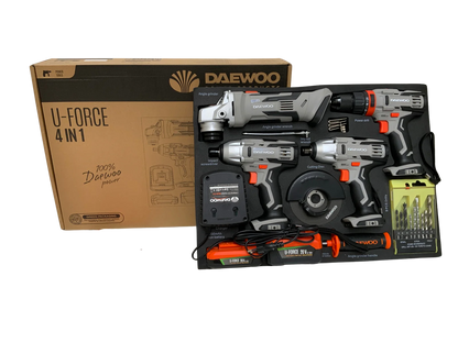 Daewoo Power Tool Set 4 in 1 – Cordless tool set for professional demands