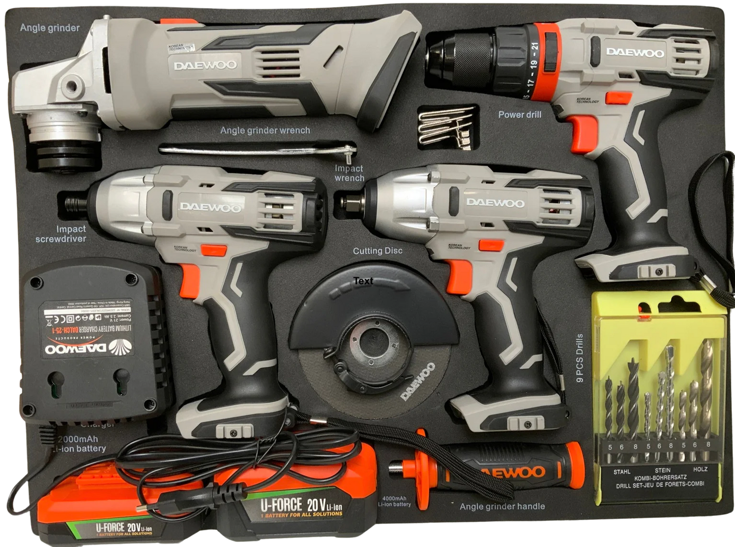 Daewoo Power Tool Set 4 in 1 – Cordless tool set for professional demands