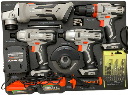 Daewoo Power Tool Set 4 in 1 – Cordless tool set for professional demands