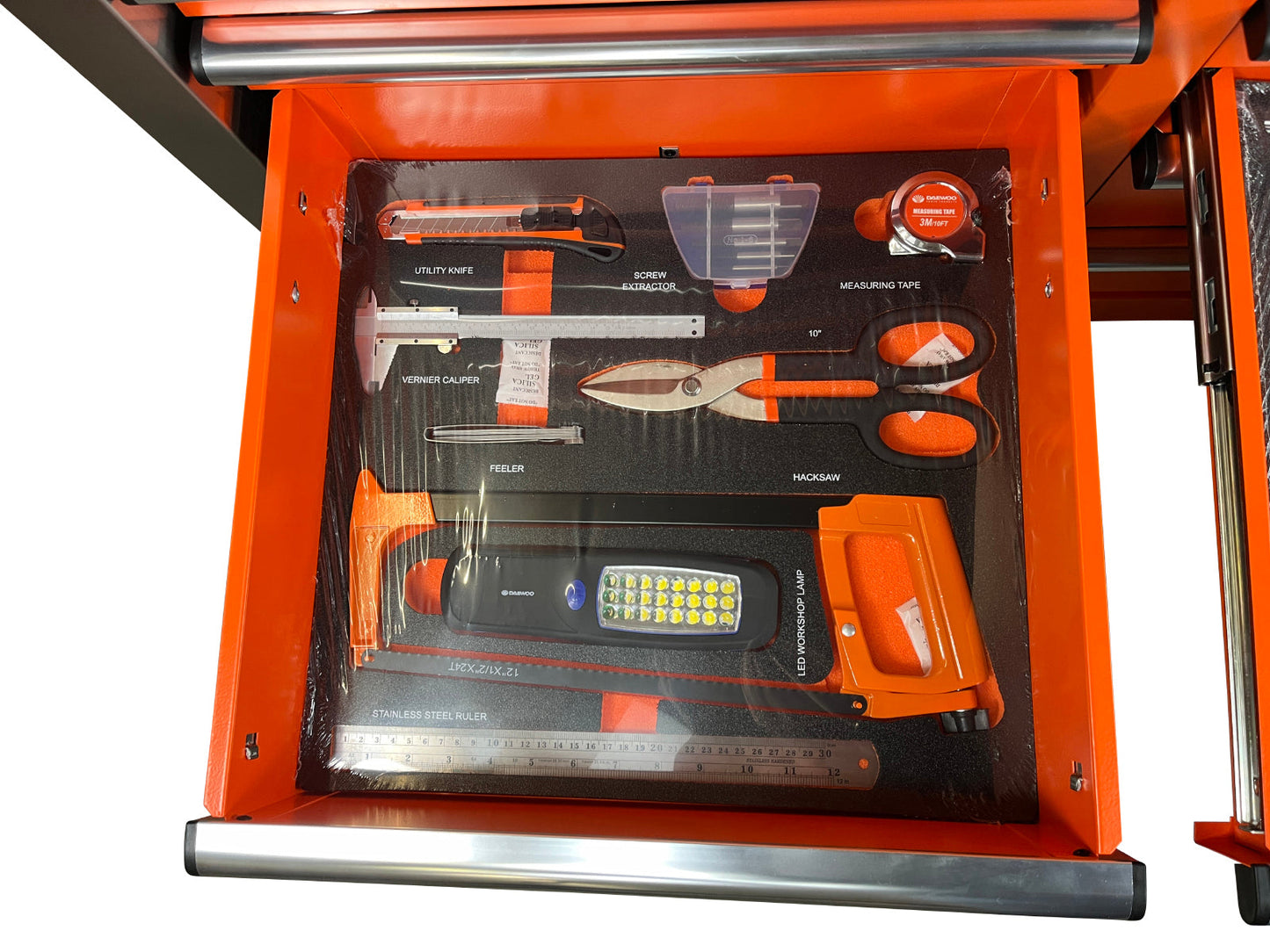 Daewoo tool trolley 387 pieces - professional quality