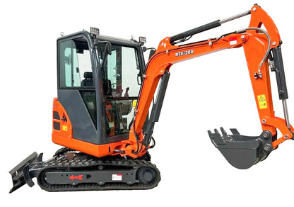Mini excavator RTE-20A with Kubota D1105 engine
