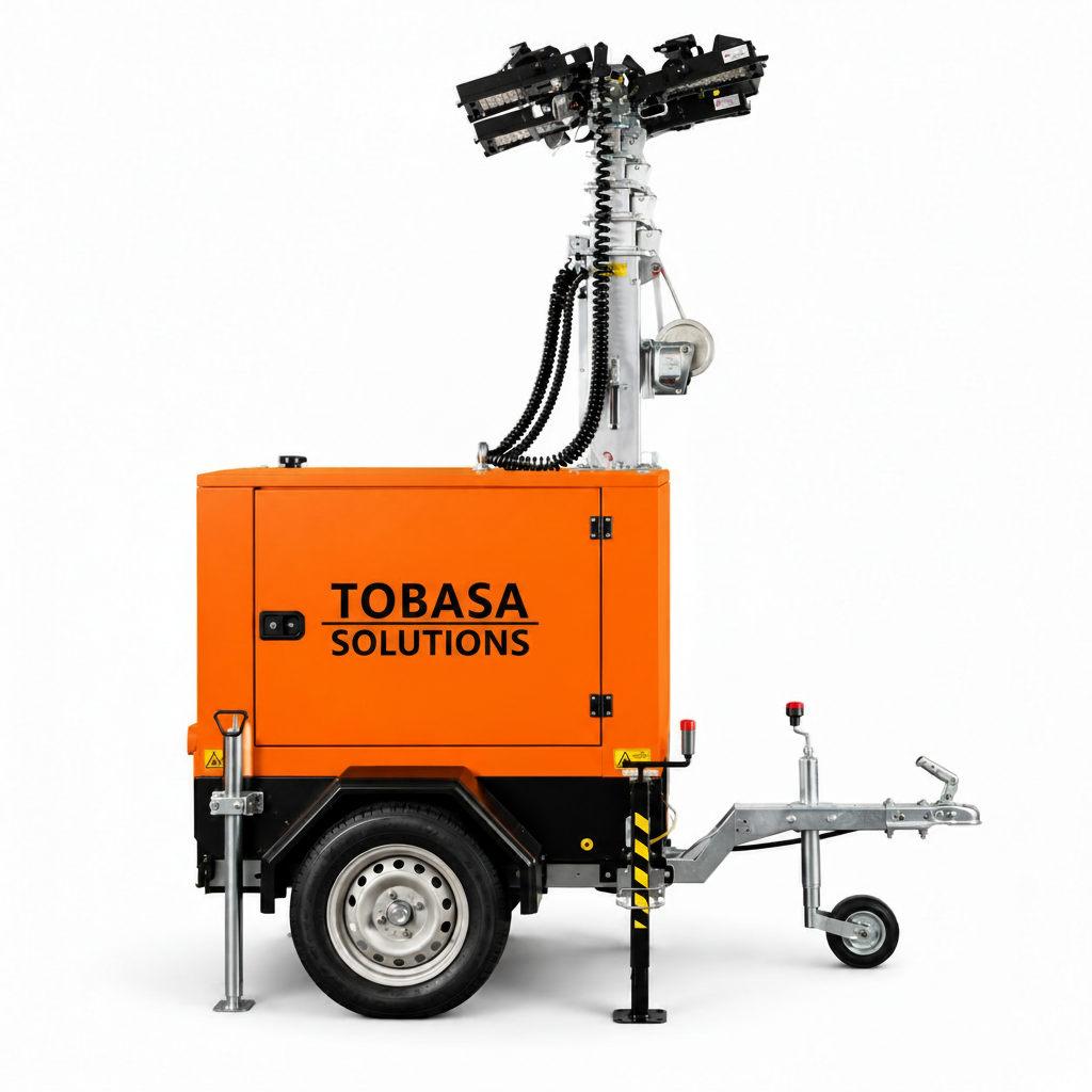 Tobasa ALPHA LED-Lichtmast mit vier verstellbaren LED-Scheinwerfern