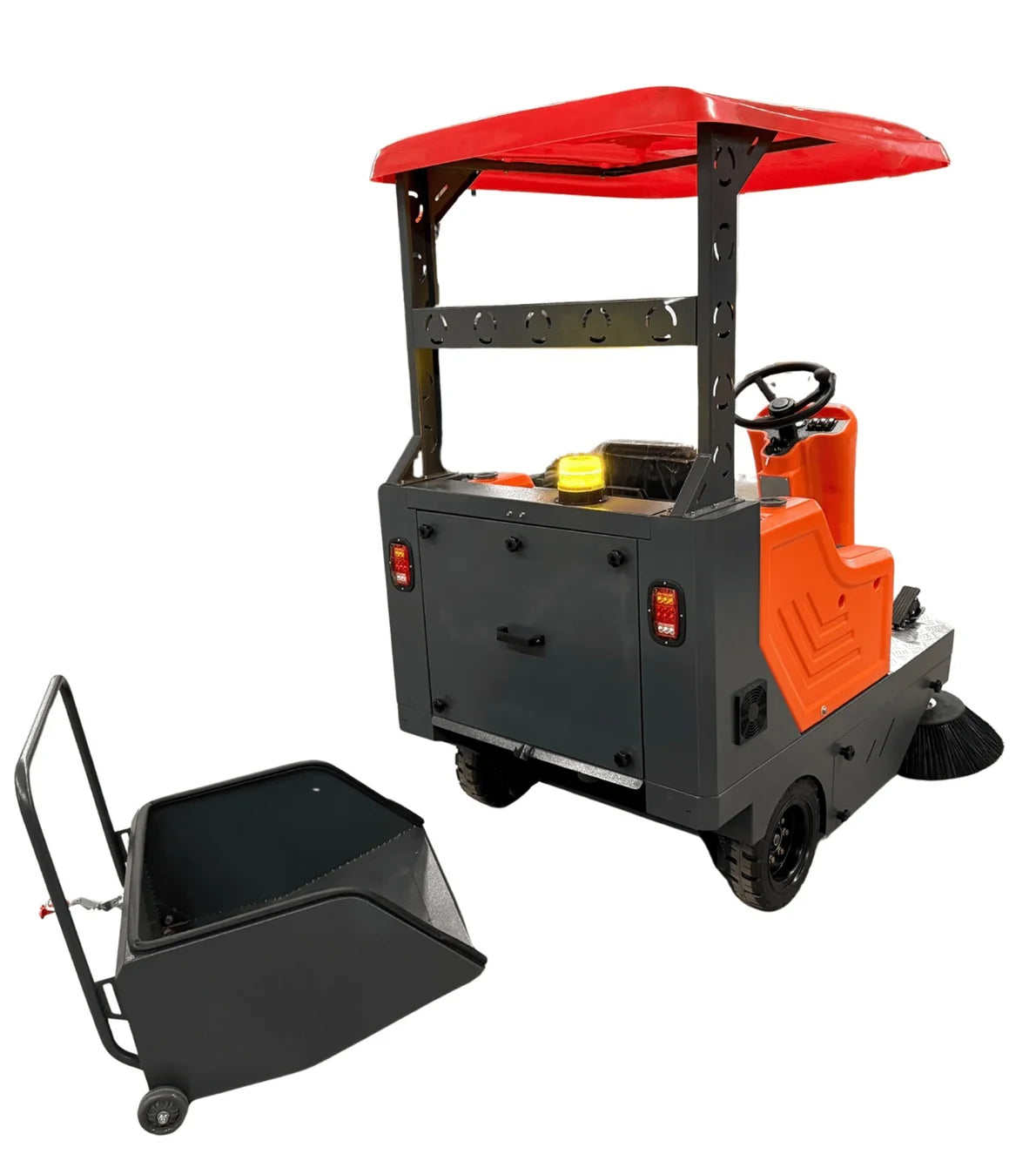 KM160-PRO Ride-on Sweeper with Roof