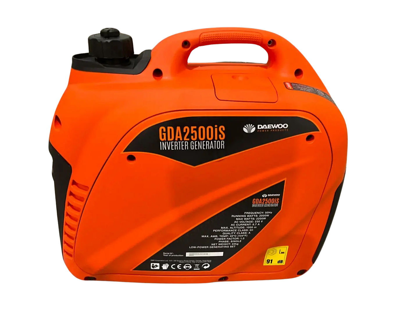 2,200 watt inverter power generator Daewoo GDA2500iS