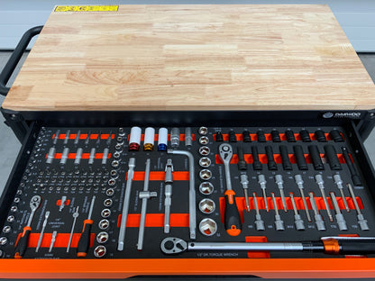 Daewoo tool trolley 267 pieces - professional quality