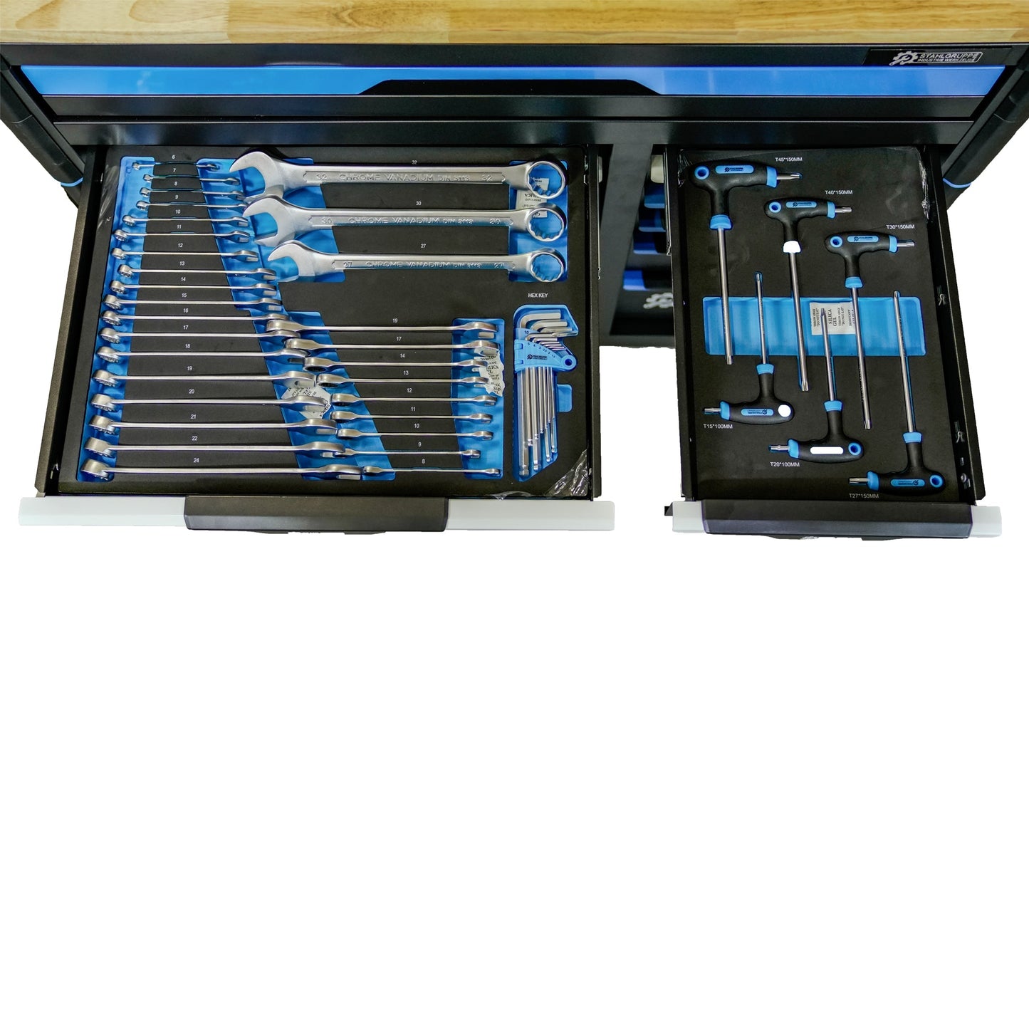 Tool trolley steel group 471-piece - professional quality