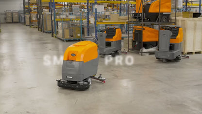 Graefer SM60S-PRO lavasciugapavimenti fino a 3.000 m²/h con trazione e doppia spazzola